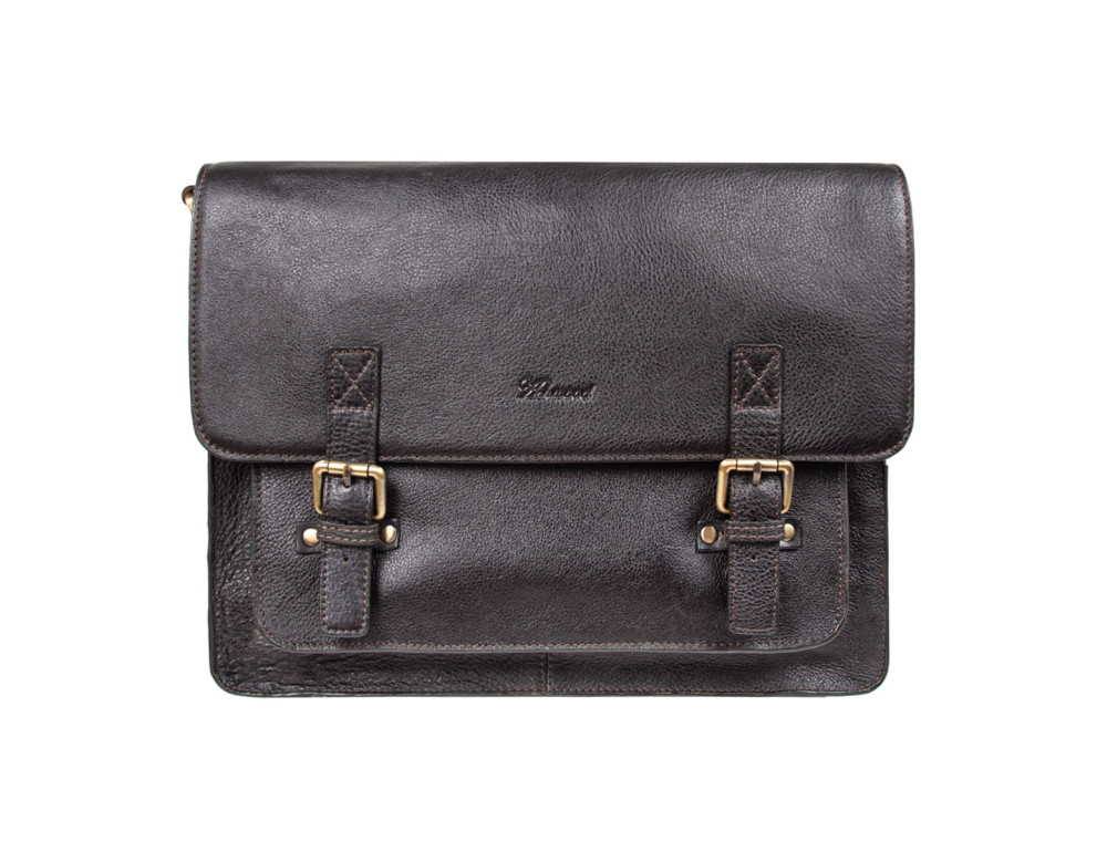 Чоловіча шкіряна сумка через плече із клапаном Ashwood Leather Josh Dark Brown - Фотографія № 1 Чоловіча шкіряна сумка через плече із клапаном Ashwood Leather Josh Dark Brown - Фотографія № 1