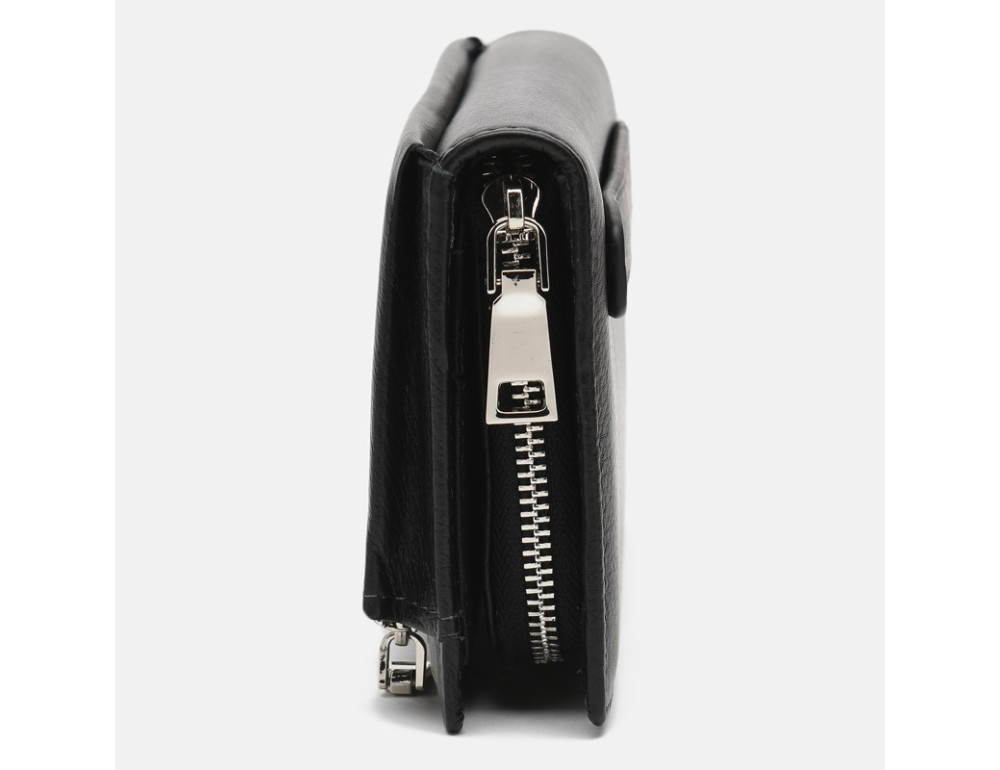 Чоловічий шкіряний клатч Ricco Grande K108109-black - Фотографія № 3