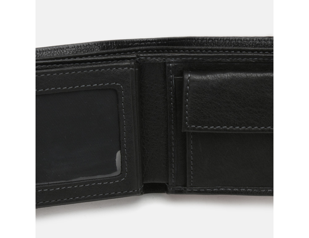 Чоловічий шкіряний гаманець Ricco Grande K11077-black - Фотографія № 5