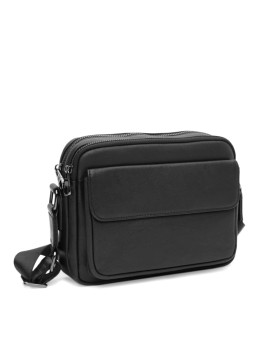 Чоловіча шкіряна сумка через плече Ricco Grande K12001-1-black