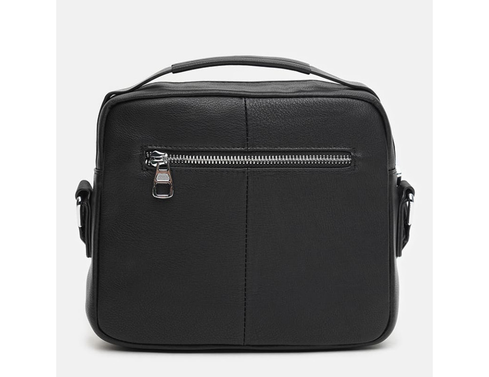 Чоловіча горизонтальна сумка через плече з ручкою Ricco Grande K12001‑2BL Black - Фотографія № 3