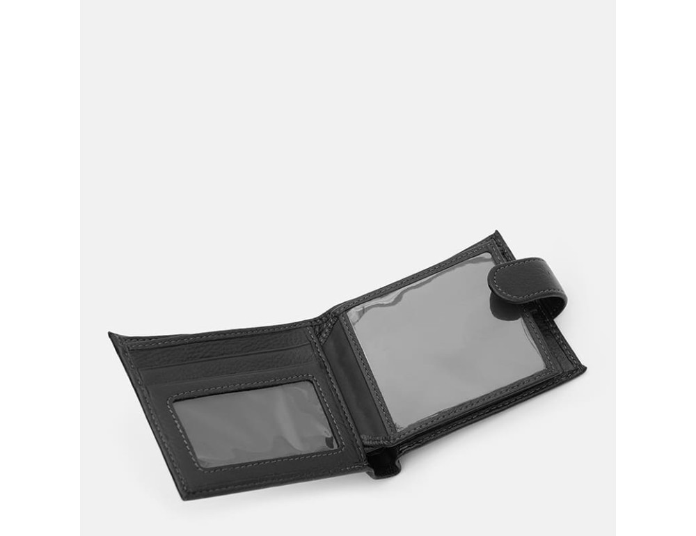 Чоловічий шкіряний гаманець на защіпці Ricco Grande K12020-4bl-black - Фотографія № 5
