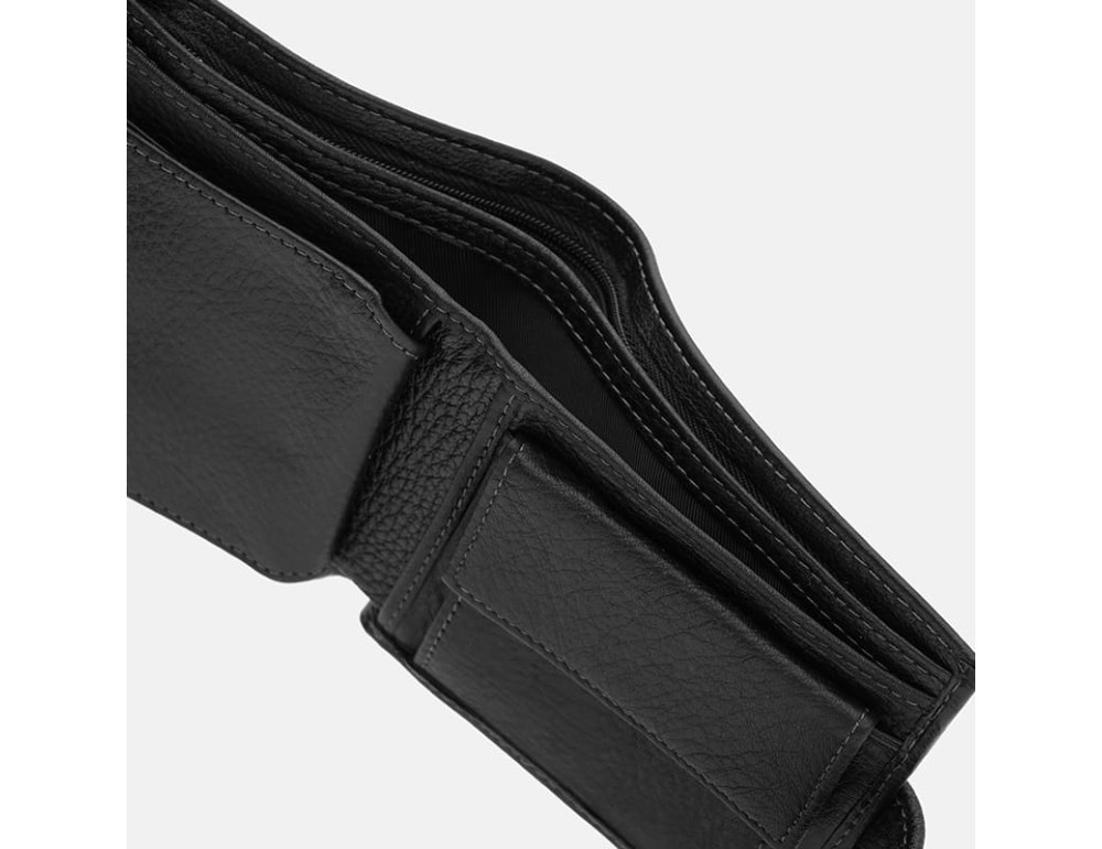 Чоловічий шкіряний гаманець на защіпці Ricco Grande K12020-4bl-black - Фотографія № 6