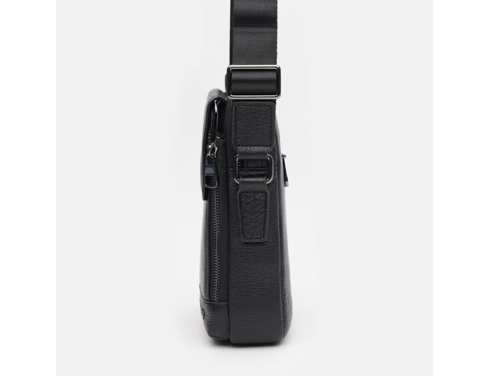 Чоловіча шкіряна сумка через плече Ricco Grande K12042-black - Фотографія № 4
