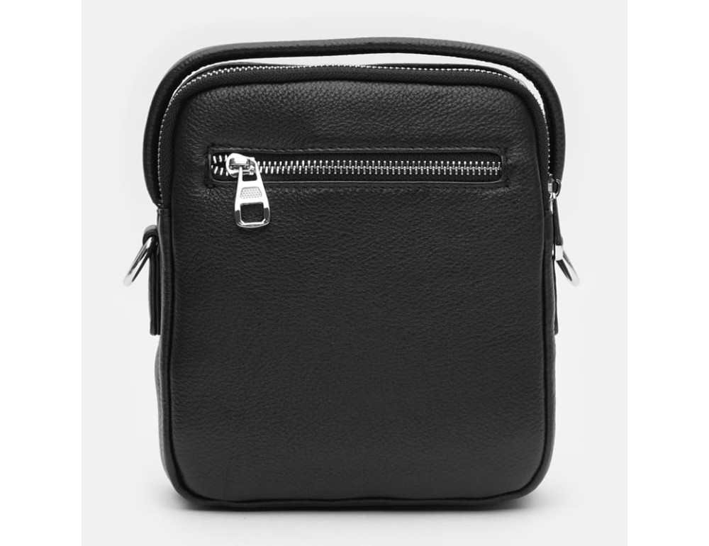 Чоловіча шкіряна сумка через плече Ricco Grande K12053 Black - Фотографія № 3