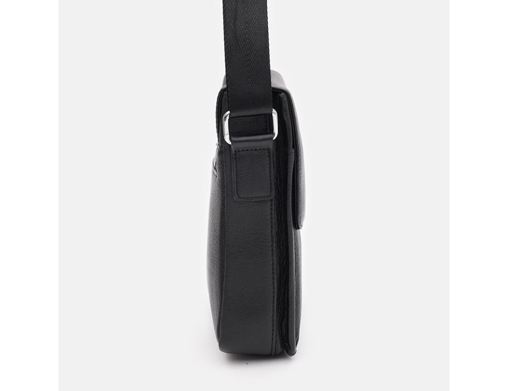 Чоловіча шкіряна сумка через плече Ricco Grande K12062bl-black - Фотографія № 4