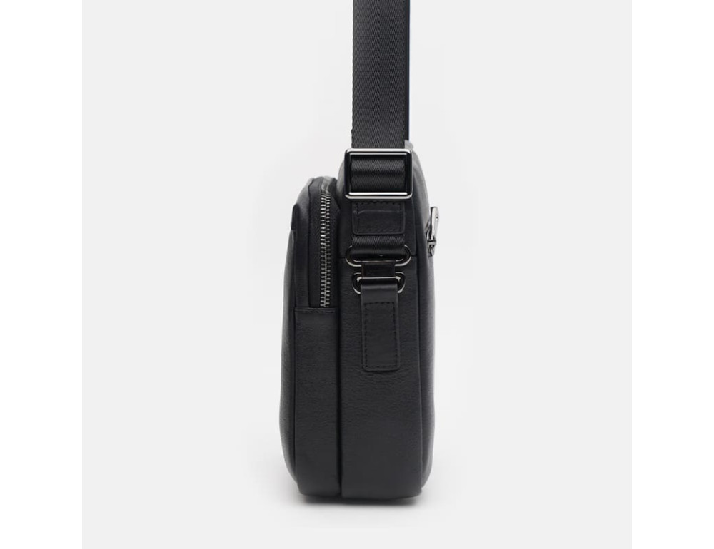 Чоловіча шкіряна сумка через плече Ricco Grande K12140-black - Фотографія № 4