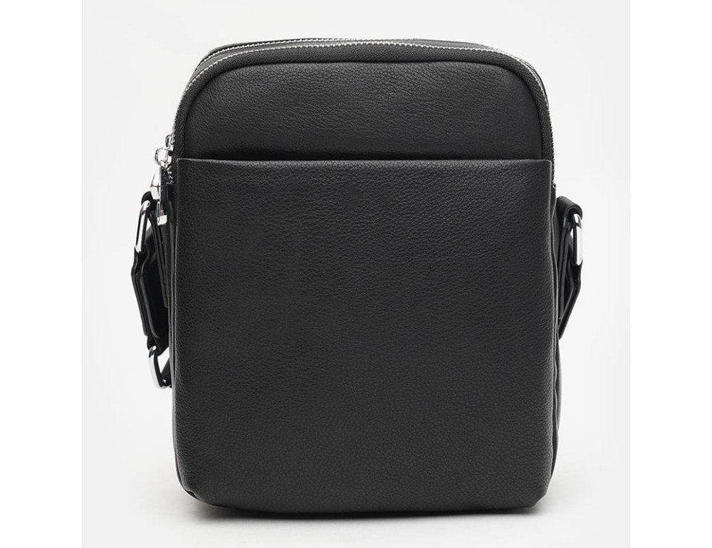 Чоловіча шкіряна сумка через плече Ricco Grande K12141bl-black - Фотографія № 2