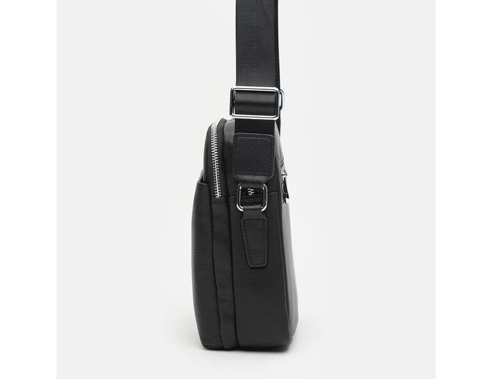 Чоловіча шкіряна сумка через плече Ricco Grande K12141bl-black - Фотографія № 4