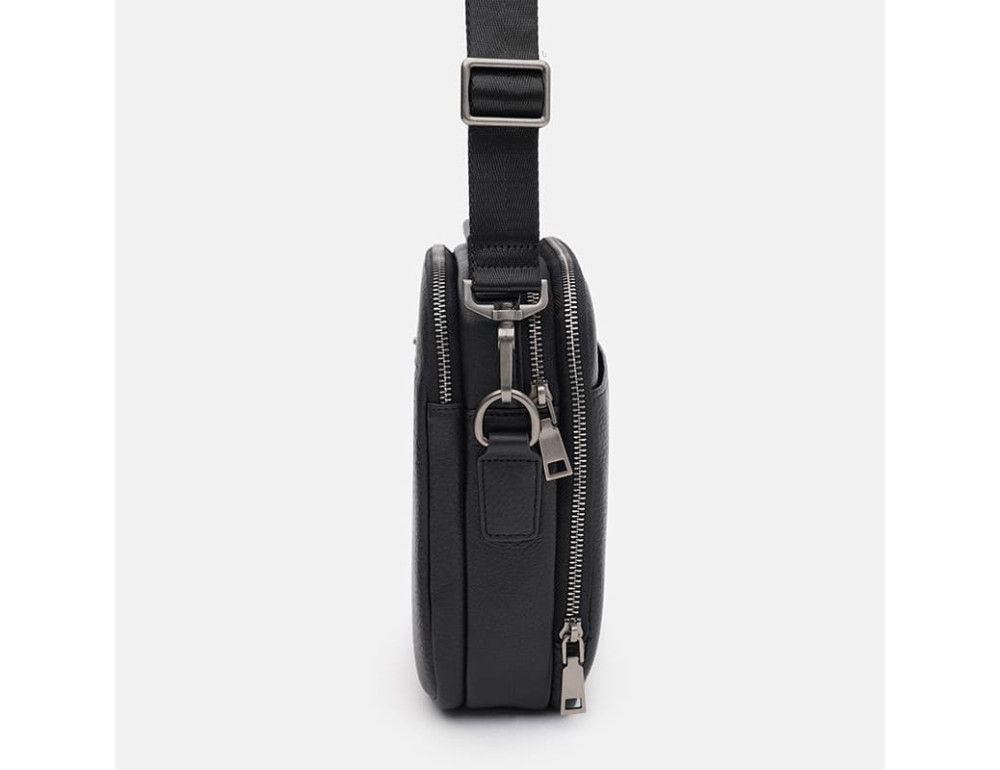 Чоловіча шкіряна сумка-барсетка Ricco Grande K12157bl-black - Фотографія № 4