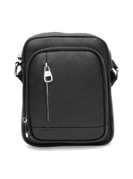 Чоловіча шкіряна сумка через плече Ricco Grande K13021‑1BL Black