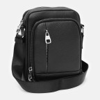 Чоловіча шкіряна сумка через плече Ricco Grande K13021‑1BL Black - Фотографія № 101