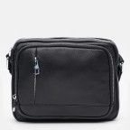 Горизонтальный мужской мессенджер из натуральной кожи Ricco Grande K13021a-black - Фото № 101