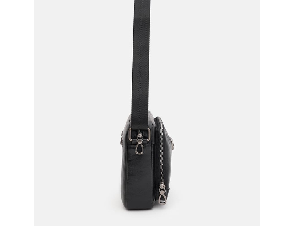 Мужская кожаная сумка Ricco Grande K13021bl-1a-black - Фото № 4