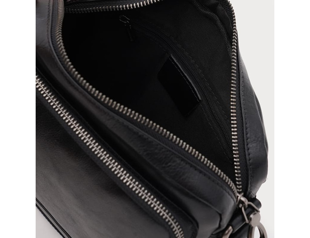 Мужская кожаная сумка Ricco Grande K13021bl-1a-black - Фото № 5