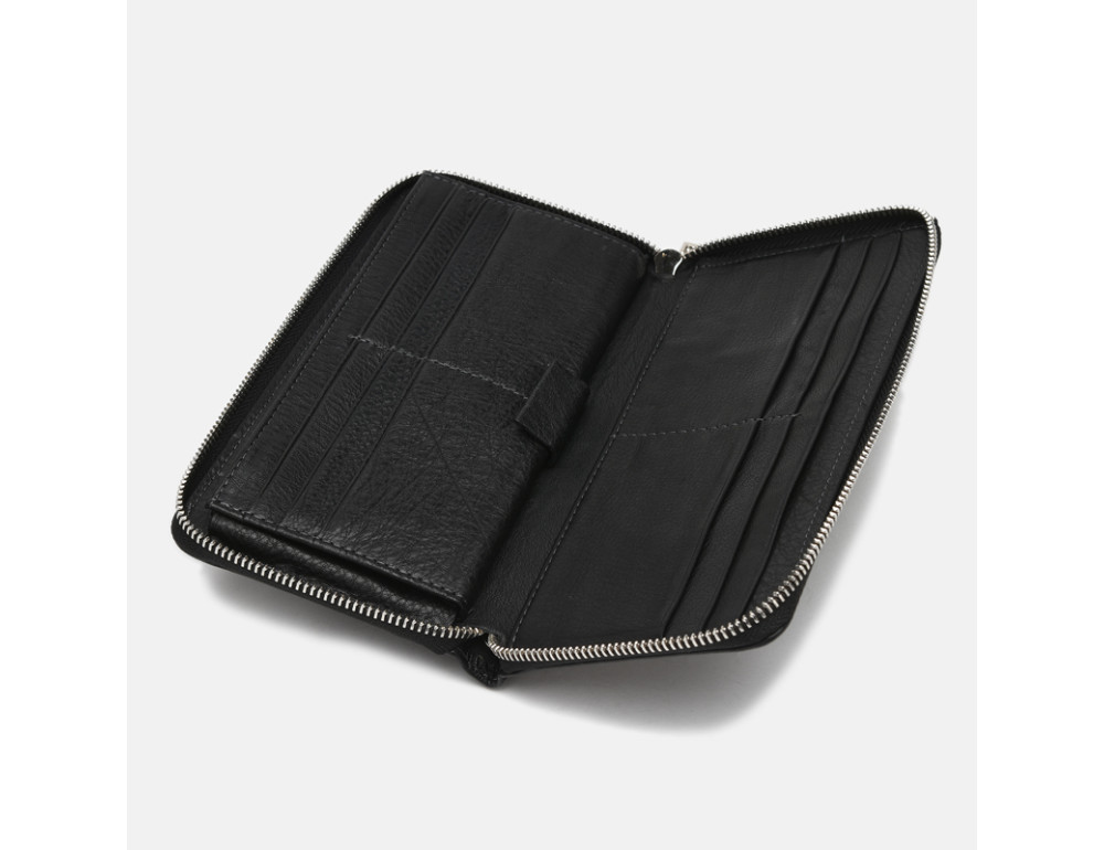 Чоловічий шкіряний клатч Ricco Grande K14m-1127-black - Фотографія № 5