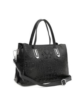 Женская кожаная сумка Ricco Grande K1586bl-black