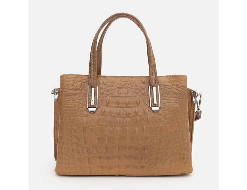 Женская кожаная сумка Ricco Grande K1586br-brown - Фото № 3