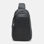Чоловічий шкіряний рюкзак‑слінг Ricco Grande K16003 Black - Фотографія № 101