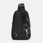 Чоловічий шкіряний рюкзак‑слінг Ricco Grande K16003 Black - Фотографія № 102