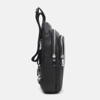 Чоловічий шкіряний рюкзак‑слінг Ricco Grande K16003 Black - Фотографія № 103
