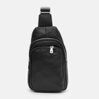 Чоловічий шкіряний рюкзак‑слінг Ricco Grande K16040 Black - Фотографія № 101