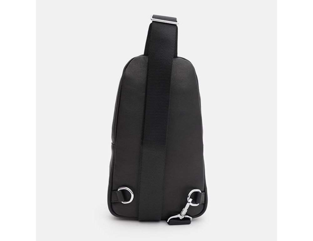 Чоловічий шкіряний рюкзак через плече Ricco Grande K16040a-black - Фотографія № 3