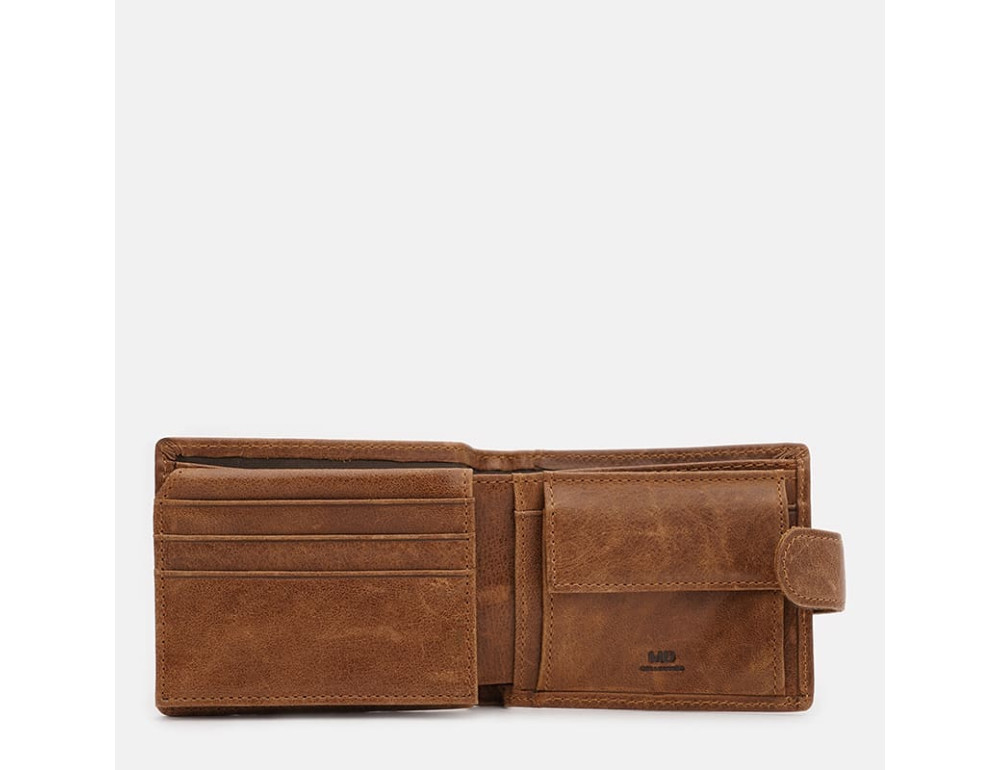 Чоловіче шкіряне портмоне Ricco Grande K16077br-brown (коричневе) - Фотографія № 4