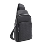 Чоловіча шкіряна слінг-сумка Ricco Grande K16085bl-black - Фотографія № 100