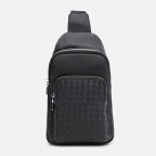 Чоловіча шкіряна слінг-сумка Ricco Grande K16085bl-black - Фотографія № 101