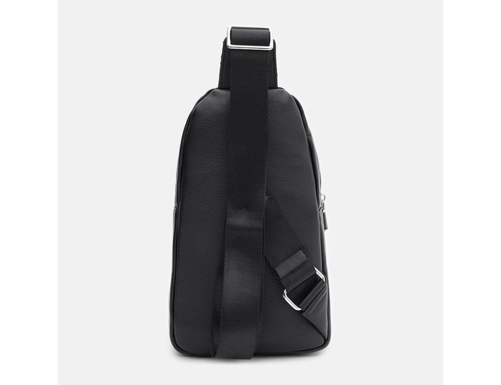 Чоловіча шкіряна слінг-сумка Ricco Grande K16085bl-black - Фотографія № 3