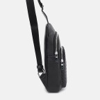 Чоловіча шкіряна слінг-сумка Ricco Grande K16085bl-black - Фотографія № 103