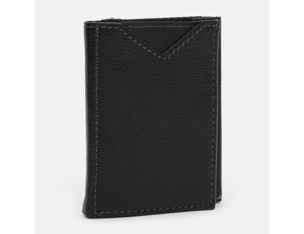Мужской кожаный кошелек-картридер Ricco Grande K1610-a-black - Фото № 2