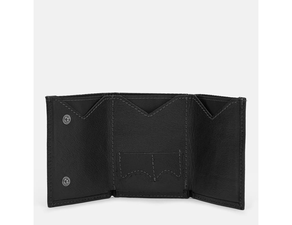 Мужской кожаный кошелек-картридер Ricco Grande K1610-a-black - Фото № 4