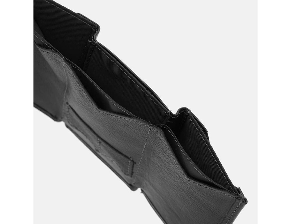 Мужской кожаный кошелек-картридер Ricco Grande K1610-a-black - Фото № 5