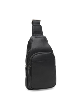 Мужской кожаный рюкзак на одно плечо Ricco Grande K16165a-black