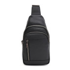 Чоловічий шкіряний рюкзак через плече Ricco Grande K16183a-black (чорний) - Фотографія № 100
