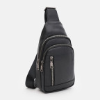 Чоловічий шкіряний рюкзак через плече Ricco Grande K16183a-black (чорний) - Фотографія № 101