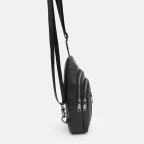 Чоловічий шкіряний рюкзак через плече Ricco Grande K16183a-black (чорний) - Фотографія № 103