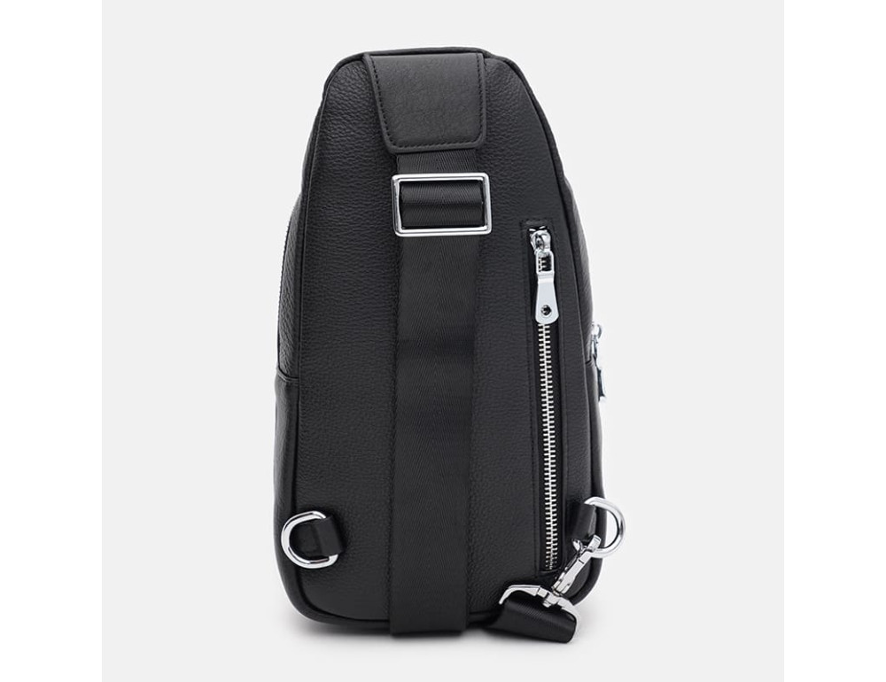Чоловічий шкіряний слинг Ricco Grande K16183bl-black - Фотографія № 3