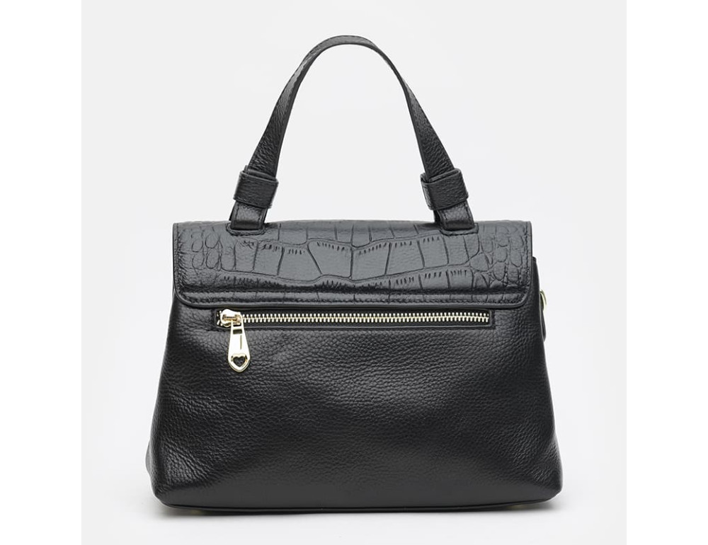 Жіноча шкіряна сумка Ricco Grande K1619-Black - Фотографія № 4