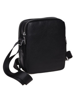 Чоловіча шкіряна сумка через плече Ricco Grande K16266-black
