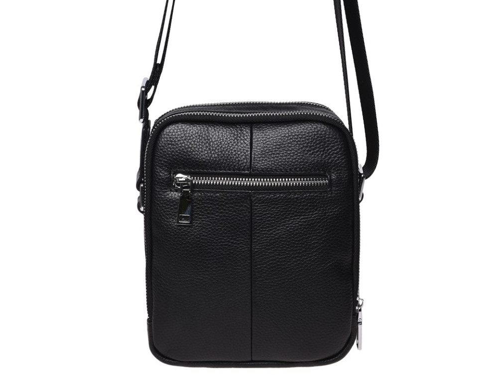 Чоловіча шкіряна сумка через плече Ricco Grande K16266-black - Фотографія № 3