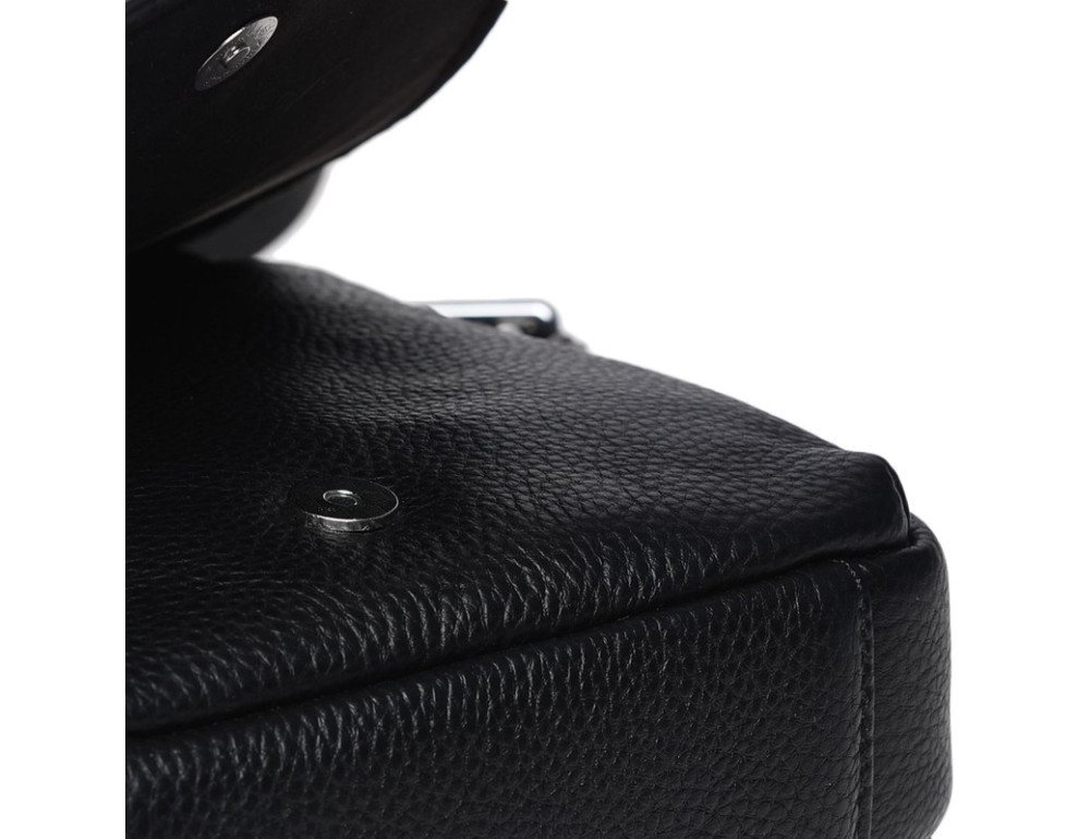 Чоловіча шкіряна сумка через плече Ricco Grande K16266-black - Фотографія № 7