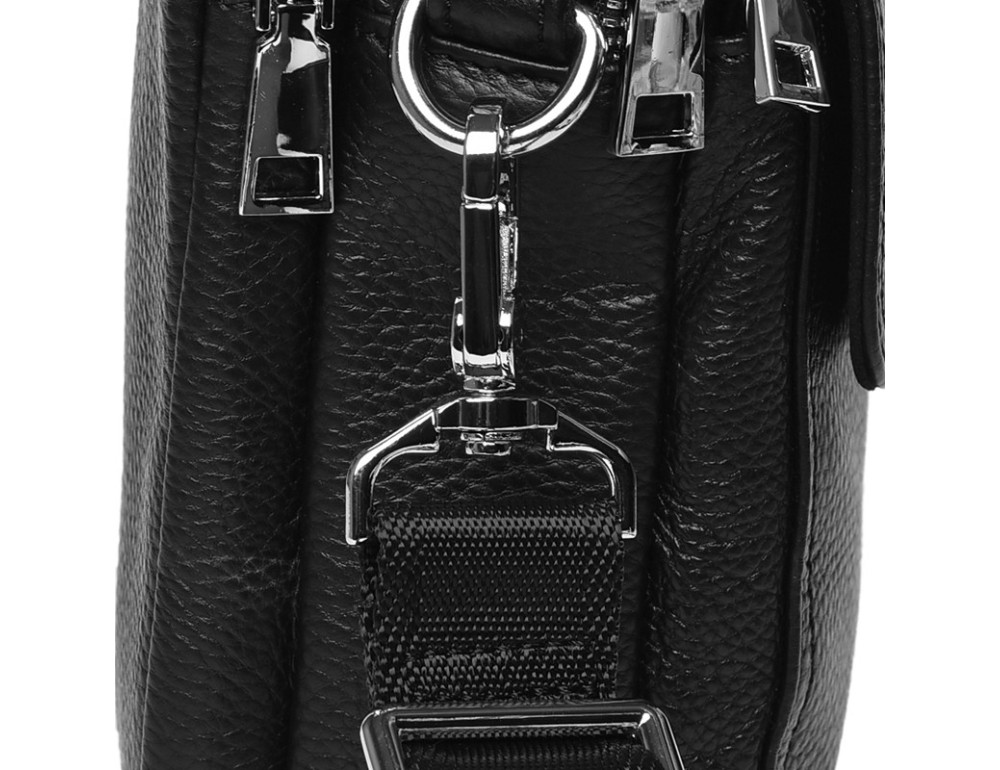 Чоловіча шкіряна сумка-барсетка Ricco Grande K16268-black - Фотографія № 6