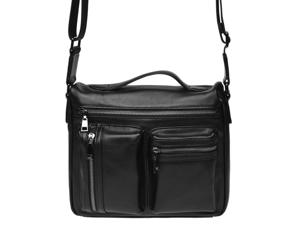 Мужская кожаная сумка Ricco Grande K16362-black - Фото № 2