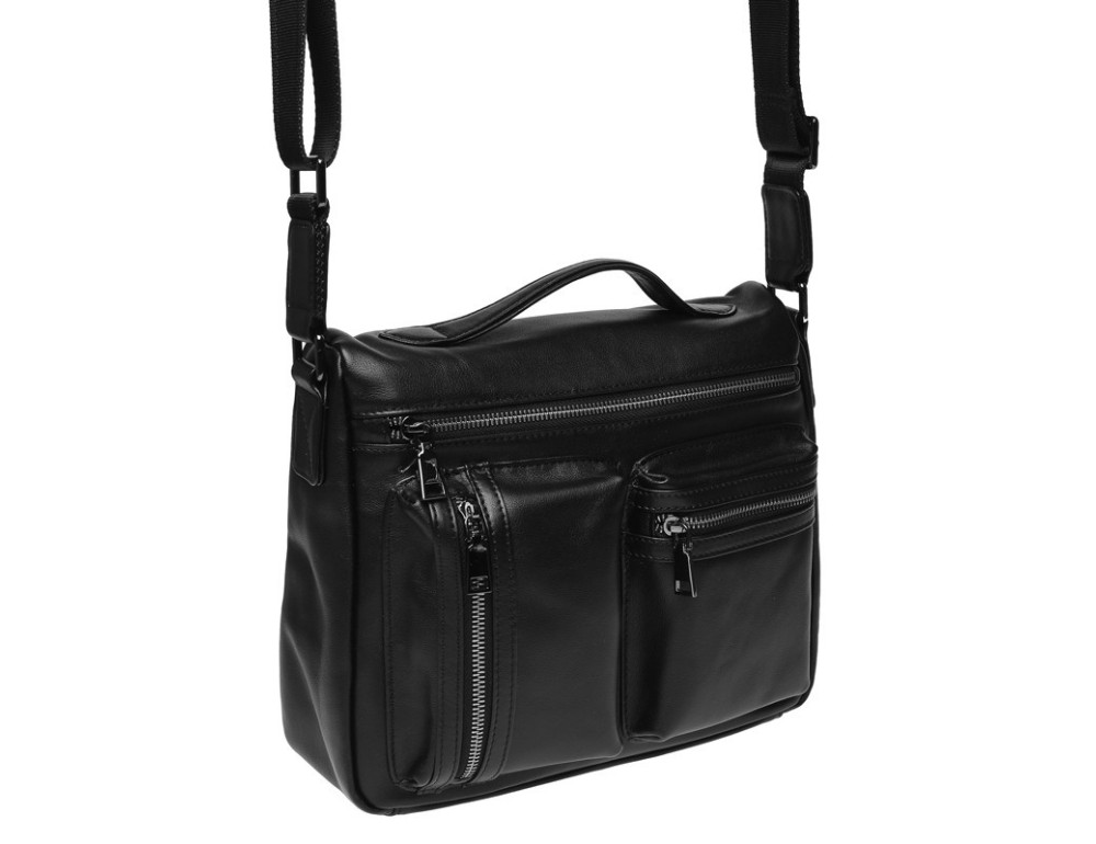 Мужская кожаная сумка Ricco Grande K16362-black - Фото № 4
