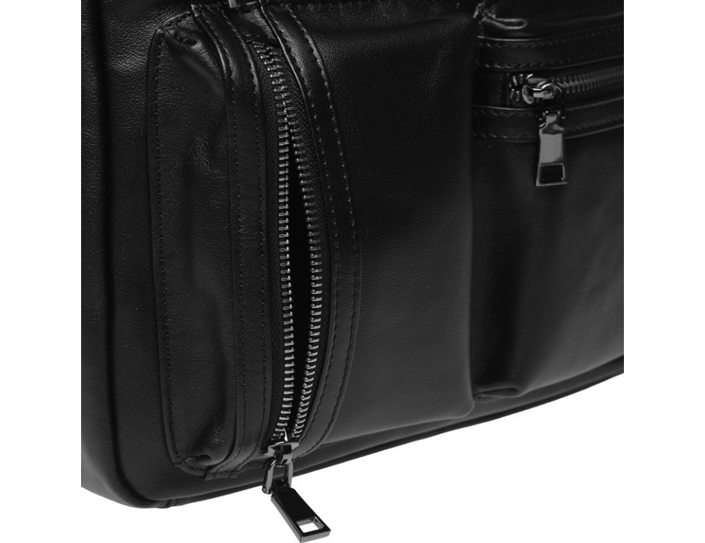 Мужская кожаная сумка Ricco Grande K16362-black - Фото № 8