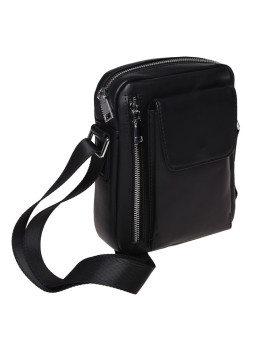 Чоловічий шкіряний мессенджер Ricco Grande K16426-black