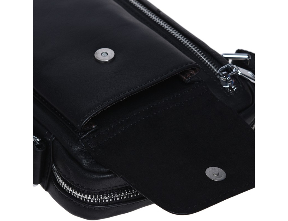 Мужская кожаная сумка Ricco Grande K16426-black - Фото № 8
